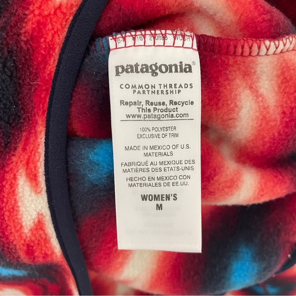 PATAGONIA Women's Lightweight Synchilla Snap-T Fleece Pullover Aztec - Picture 8 of 8